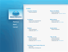 Tablet Screenshot of adamsinteractive.com